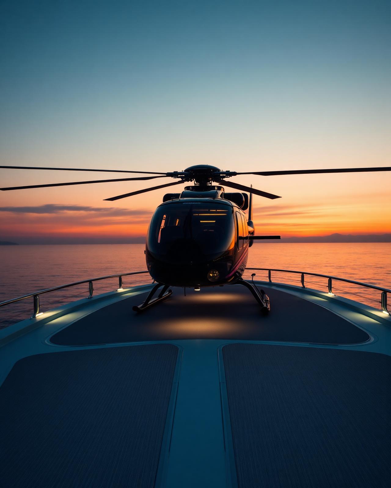 Wheels up by sunset