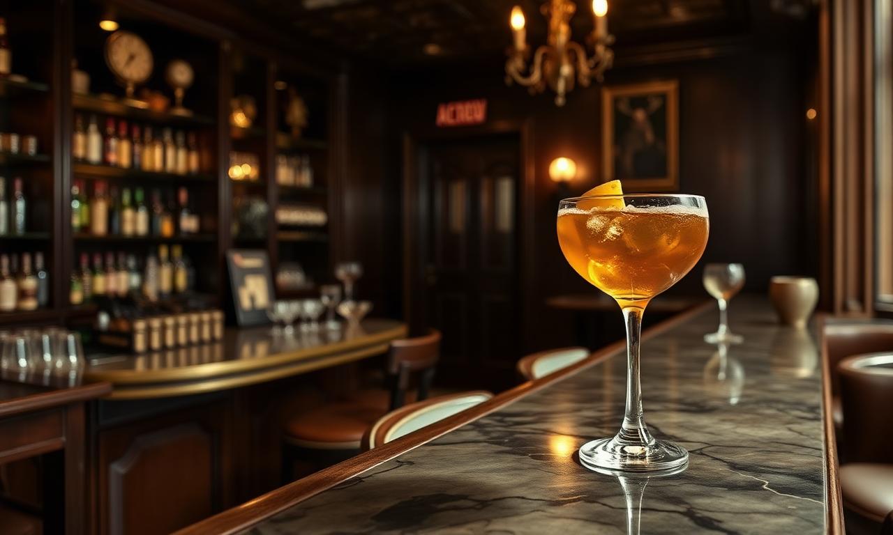 Chapeau 1987 Palma Mallorca refined modern cocktail bar with elegant low lighting, beautifully made cocktails and considered service